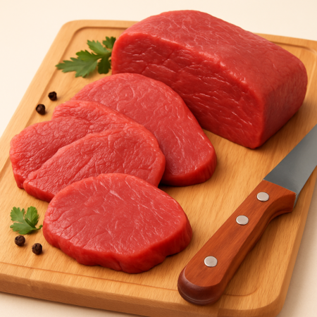 قطع لحم كندوز ملبس طازجة